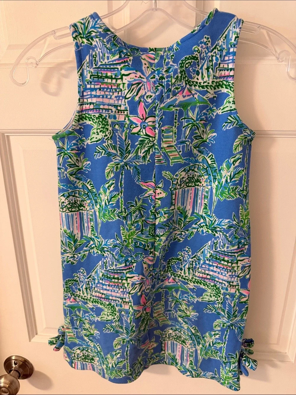 Lilly Pulitzer Little Lilly Shift Dress Beneath The Bougainvillea Boca Blue 6/7